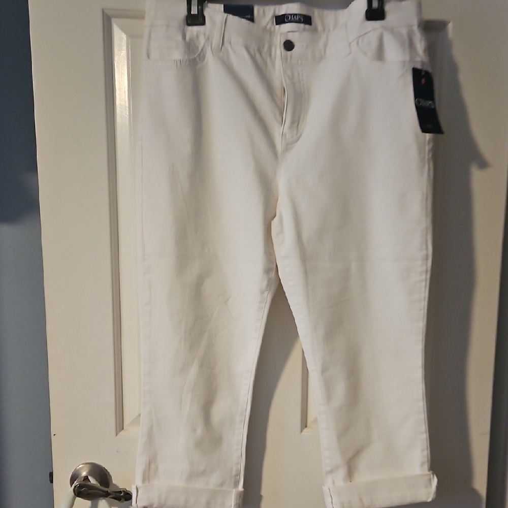 Chaps White Capri Petite Jeans
